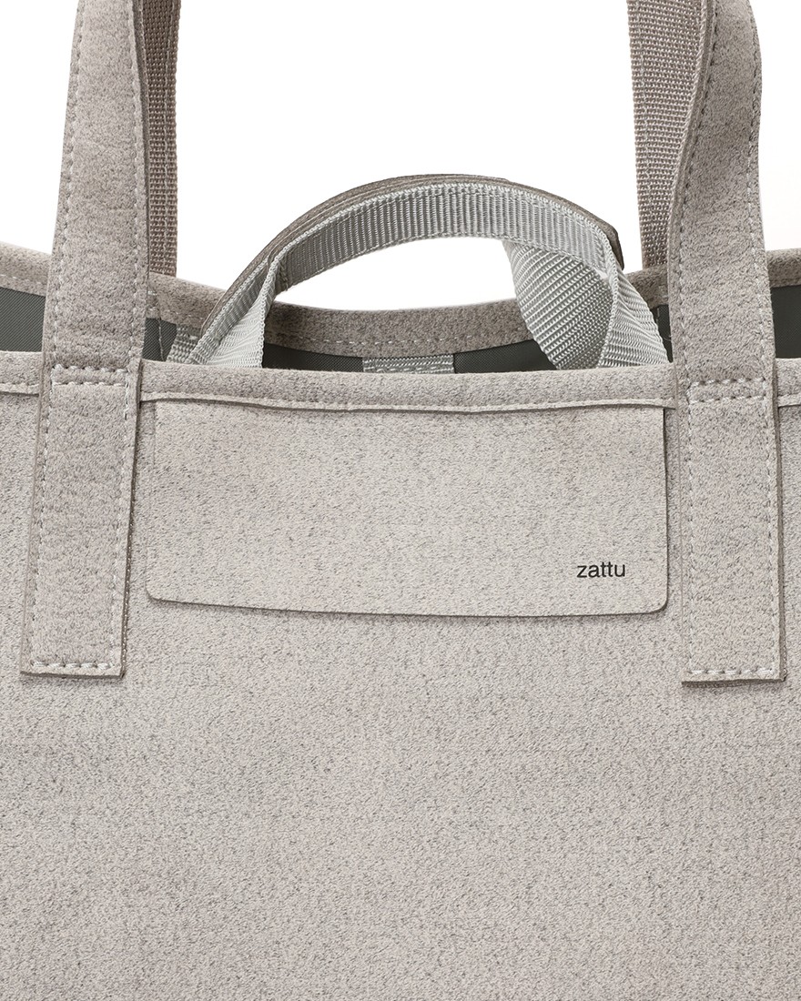 zattuマイクロファイバースエード ラージトートバッグ【TOVA-H2/トーバ-H2】08l