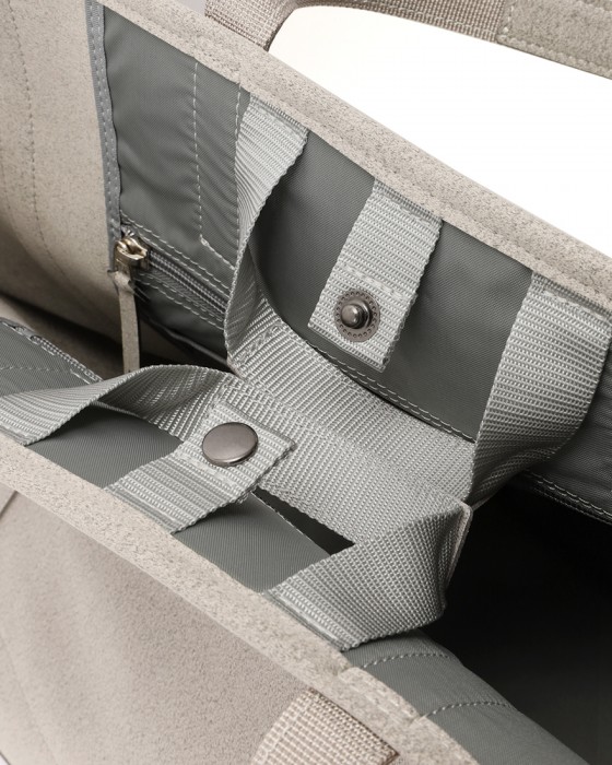 zattuマイクロファイバースエード ラージトートバッグ【TOVA-H2/トーバ-H2】13l