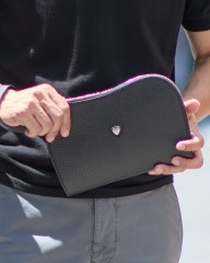 CHAMBORD SELLIERシュリンクレザー クラッチバッグ【ANGERS PORCH STRAP/LAGUN】mb_01l