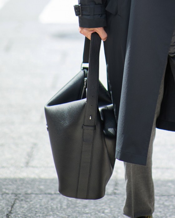 CHAMBORD SELLIERシュリンクレザー ショルダーバッグ【LOCHS Poche/LAGUN】20l