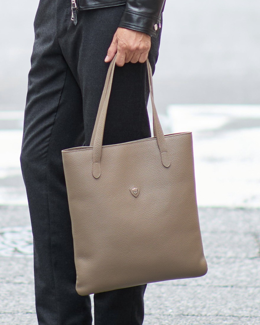 CHAMBORD SELLIERシュリンクレザー トートバッグ【BUSSE/LAGUN】12l