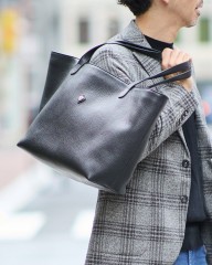 CHAMBORD SELLIERシュリンクレザー ラージトートバッグ【ARLES/LAGUN】mb_15l