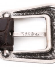 ALBERTO LUTIクロコスタンプ ウエスタンベルトmb_08l