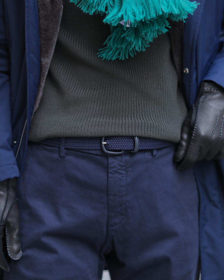 Anderson's革巻き ラバーメッシュ ベルト02l