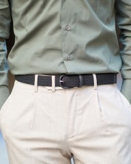 Anderson's革巻き ラバーメッシュ ベルトmb_01l