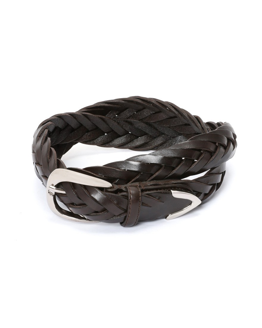 ADRIANO MENEGHETTIレザー メッシュベルト【ELLARH】c1