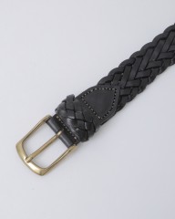 Saddler'sブレスバックル レザーメッシュベルトmb_01l