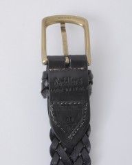 Saddler'sブレスバックル レザーメッシュベルトmb_06l