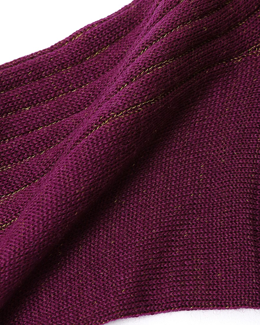 GALLOウール混 ハイドストライプ ソックス 【UOMO TAILORING】14l