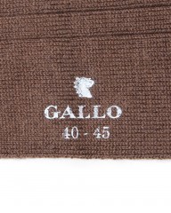 GALLOソリッドカラー ウールリブ ソックス【UOMO GALLO】mb_10l
