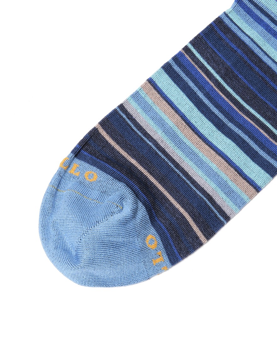 GALLOブルーxブラック ストライプソックス【COLLECTION】03l