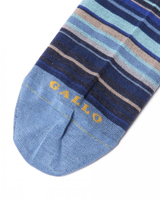 GALLOブルーxブラック ストライプソックス【COLLECTION】07l