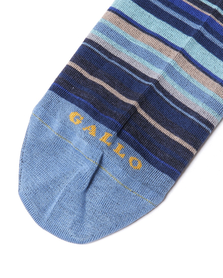 GALLOブルーxブラック ストライプソックス【COLLECTION】07l