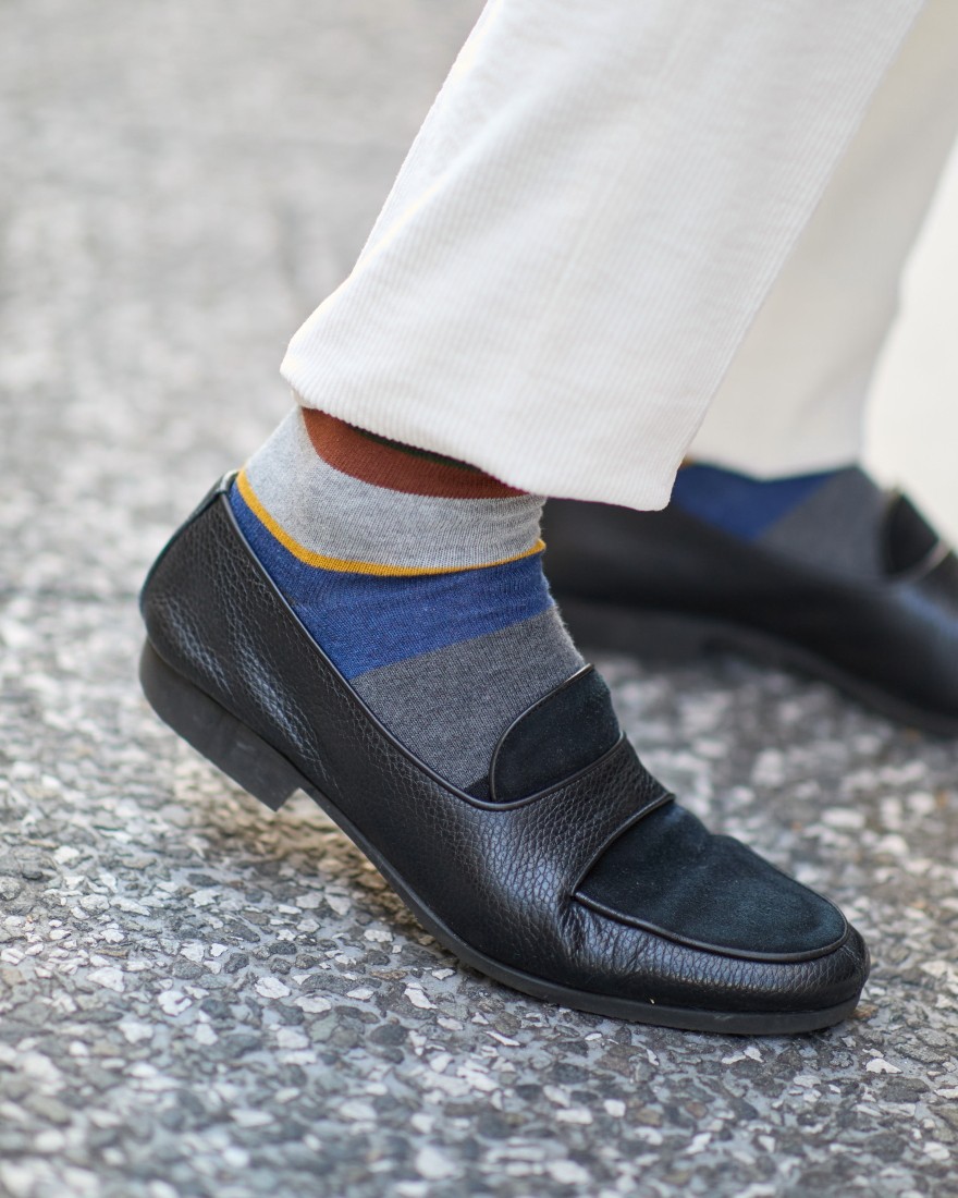 GALLOランダム マルチカラーボーダー ソックス【COLLECTION】01l