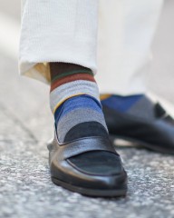 GALLOランダム マルチカラーボーダー ソックス【COLLECTION】mb_02l