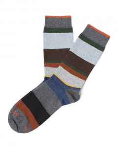 ランダム マルチカラーボーダー ソックス【COLLECTION】