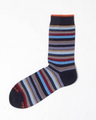 GALLO細マルチカラーボーダー ソックス【COLLECTION】mb_01l
