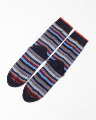 GALLO細マルチカラーボーダー ソックス【COLLECTION】mb_04l