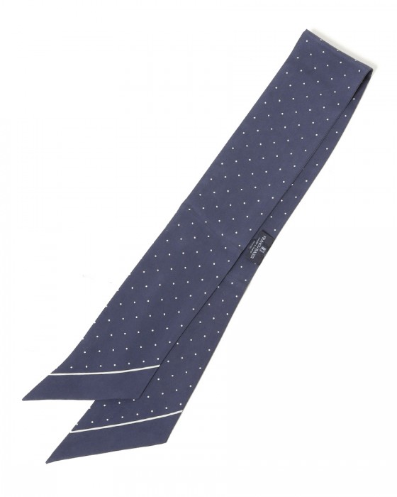 FRANCO BASSIピンドット柄 ネッカチーフ【シルク】05l