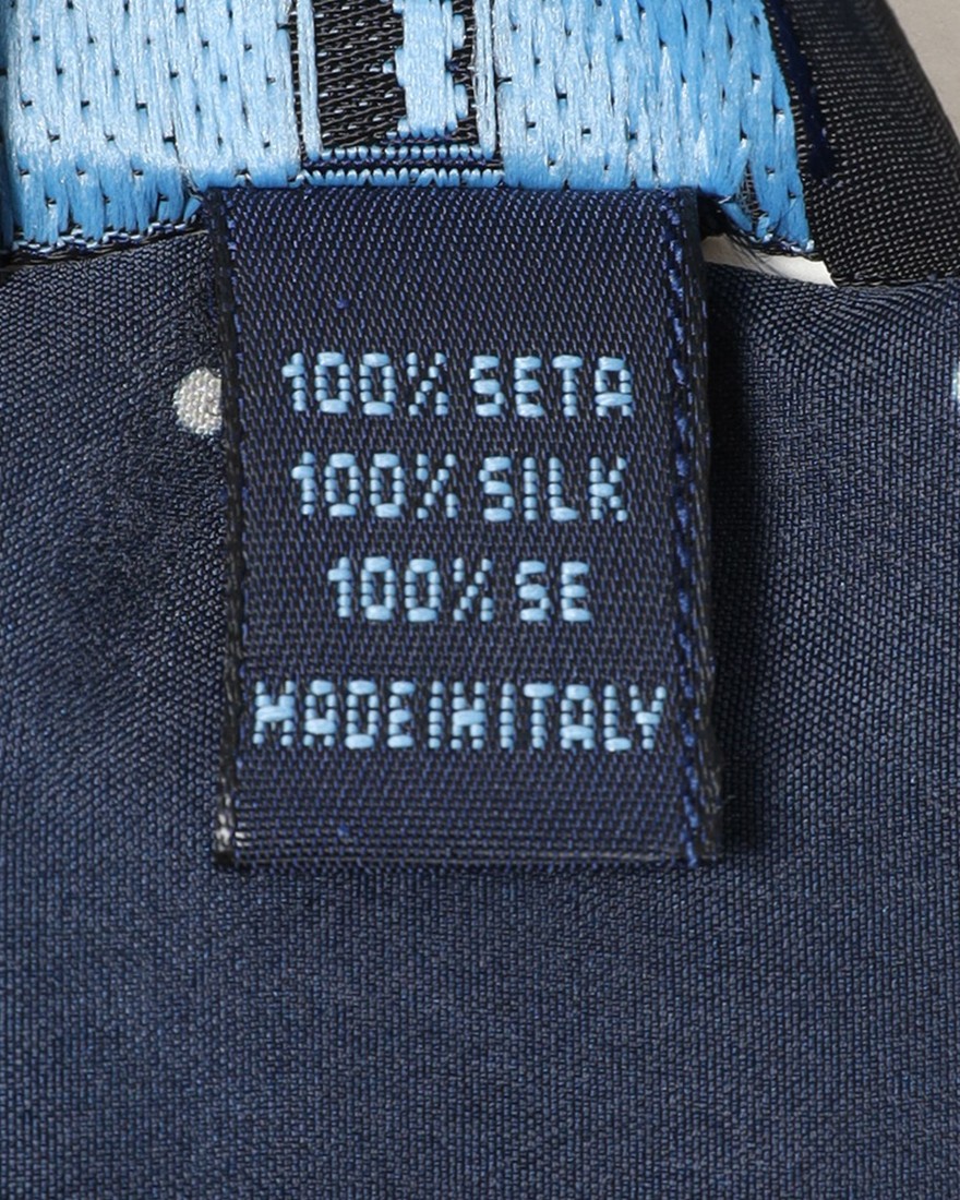 FRANCO BASSIピンドット柄 ネッカチーフ【シルク】10l