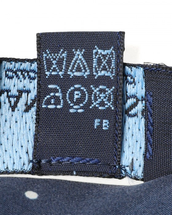 FRANCO BASSIピンドット柄 ネッカチーフ【シルク】11l