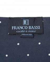 FRANCO BASSIピンドット柄 ネッカチーフ【シルク】mb_08l