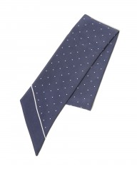 FRANCO BASSIピンドット柄 ネッカチーフ【シルク】mb_c1