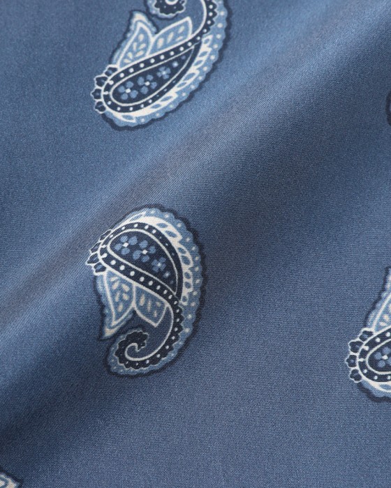 FRANCO BASSIペイズリー柄 ネッカチーフ【シルク】09l