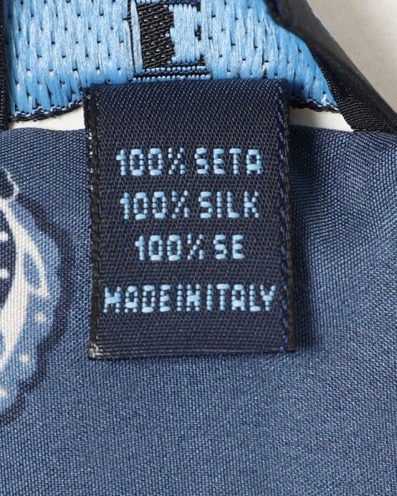 FRANCO BASSIペイズリー柄 ネッカチーフ【シルク】10l