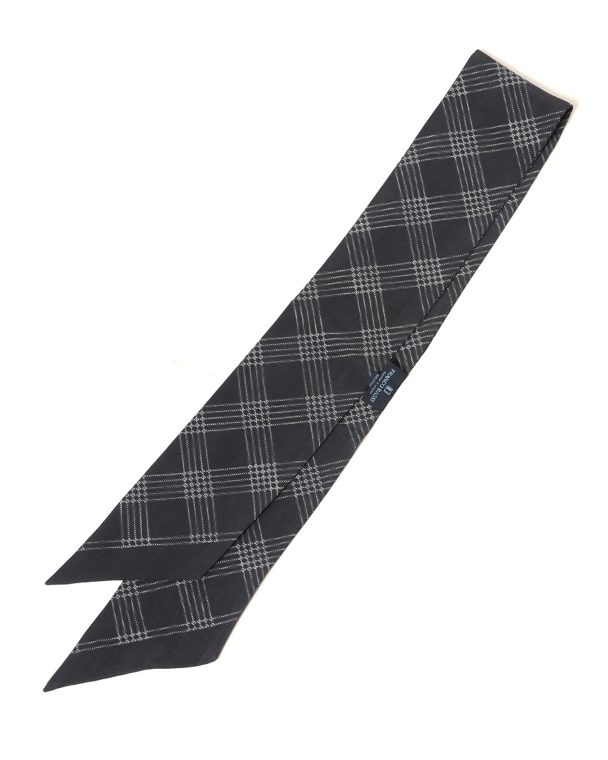 FRANCO BASSIチェック柄 ネッカチーフ【シルク】05l