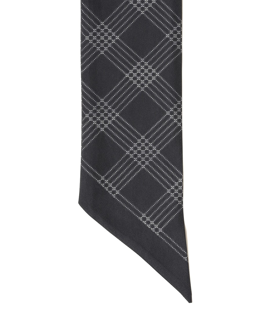 FRANCO BASSIチェック柄 ネッカチーフ【シルク】06l