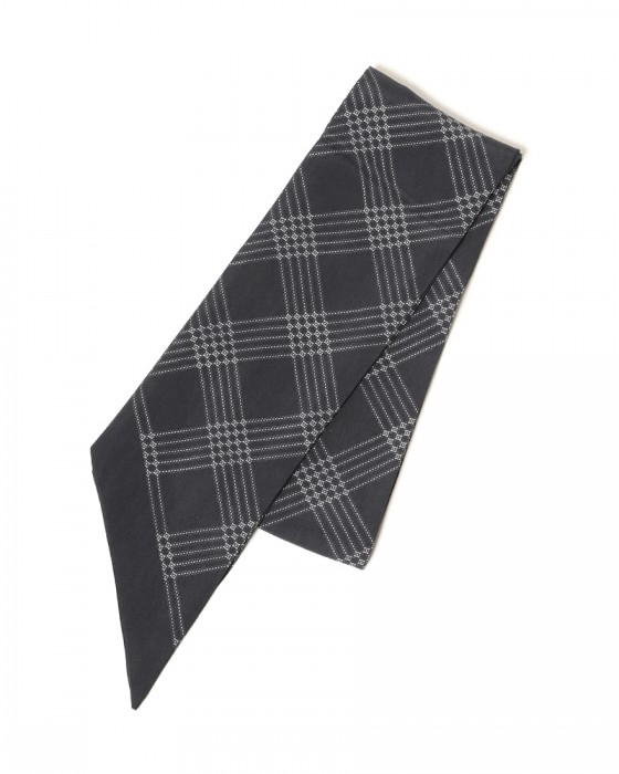 FRANCO BASSIチェック柄 ネッカチーフ【シルク】c2