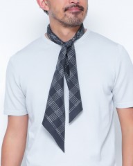 FRANCO BASSIチェック柄 ネッカチーフ【シルク】mb_02l