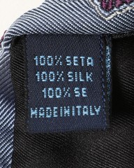 FRANCO BASSIライトブルー スクエア小紋柄 タイ【シルク】mb_09l