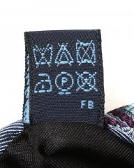 FRANCO BASSIライトブルー スクエア小紋柄 タイ【シルク】mb_10l