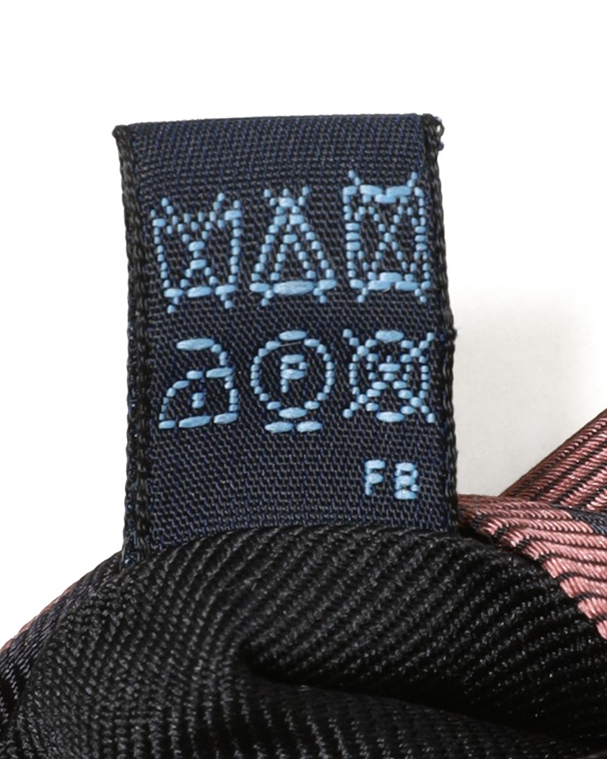 FRANCO BASSIパープル マルチストライプ タイ【シルク】10l