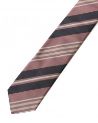 FRANCO BASSIパープル マルチストライプ タイ【シルク】mb_04l