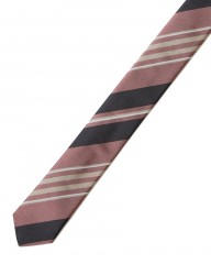 FRANCO BASSIパープル マルチストライプ タイ【シルク】mb_06l