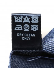 FRANCO BASSIブルー スクエア小紋柄 タイ【シルクコットン】mb_10l