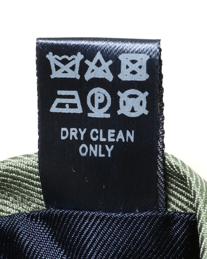 FRANCO BASSIグリーン スクエア小紋柄 タイ【シルクコットン】10l