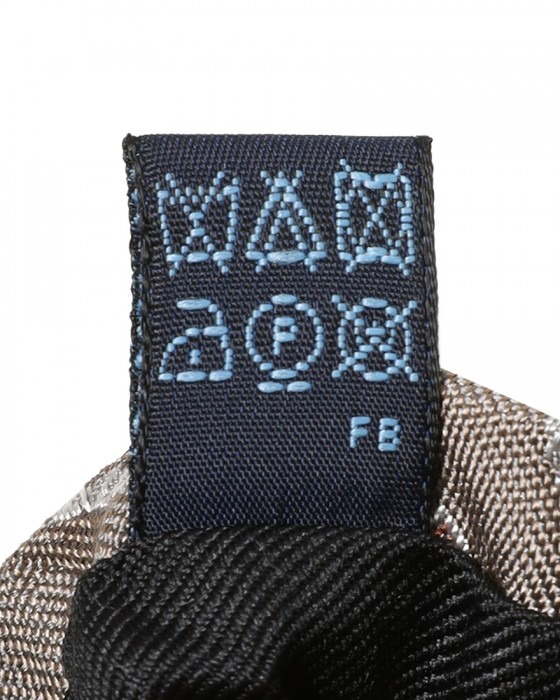 FRANCO BASSIグレージュ 小紋柄 タイ【シルク】10l