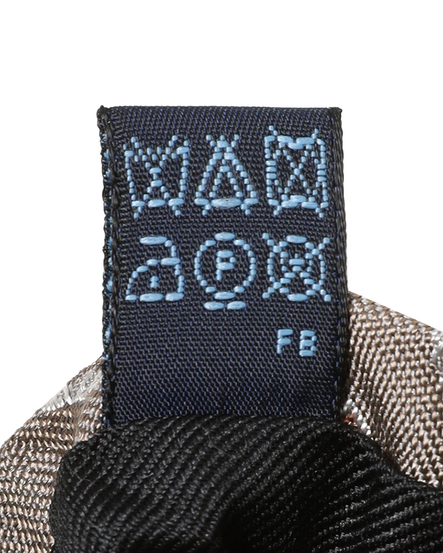 FRANCO BASSIグレージュ 小紋柄 タイ【シルク】10l