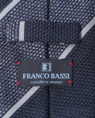 FRANCO BASSIネイビーストライプタイ【シルク】mb_05l