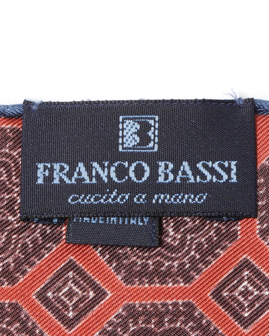 FRANCO BASSI蜀江文様チーフ【シルク】04l