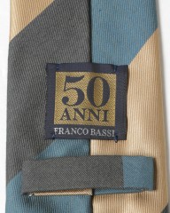 FRANCO BASSI段落ちストライプタイ【コットンシルク】mb_05l
