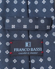 FRANCO BASSI小花柄ドットタイ【シルク】mb_05l