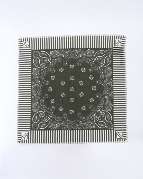 Hernoコットンバンダナスカーフ【Herno】04l