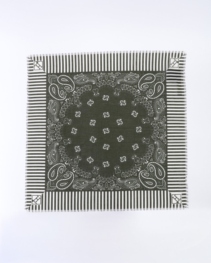 Hernoコットンバンダナスカーフ【Herno】04l