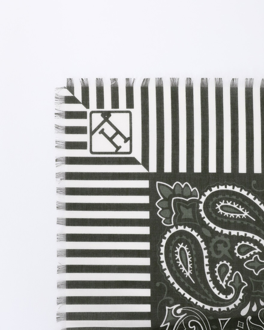 Hernoコットンバンダナスカーフ【Herno】05l