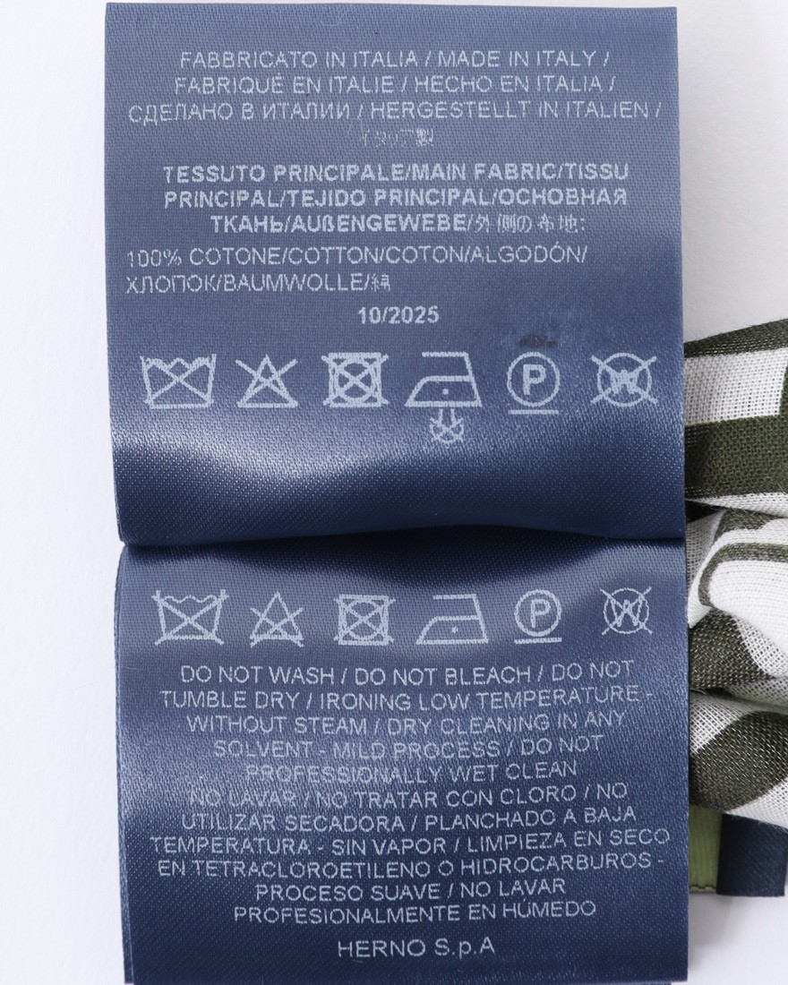 Hernoコットンバンダナスカーフ【Herno】10l
